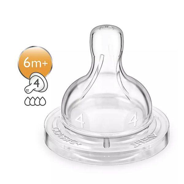 Kit com 2 Bicos de mamadeira Avent Classic
