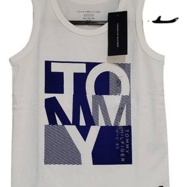 Camiseta sem manga Tommy Hilfiger infantil 4- 5 anos