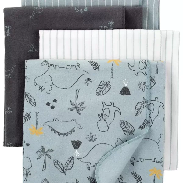 Kit de cobertores 4 unidades menino Carter's