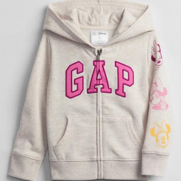 Casaco Moletom Branco Minnie Gap