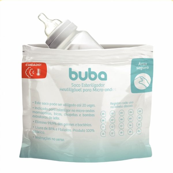 Saco esterilizador para microondas - 6 unidades - Buba