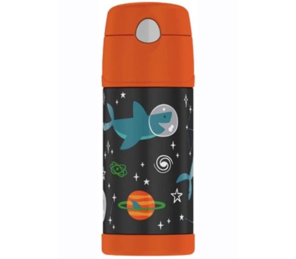 Garrafa Thermos Tubarão no Espaço