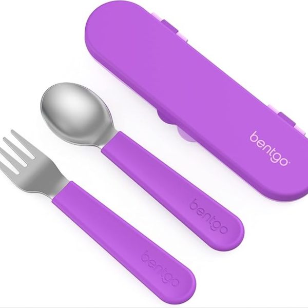 Kit Talheres Bentgo Kids Inox - Roxo