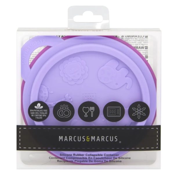 Tigela em Silicone Dobrável Marcus & Marcus - Lilás