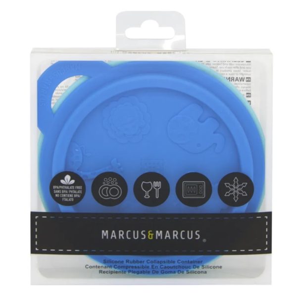 Tigela em Silicone Dobrável Marcus & Marcus - Azul