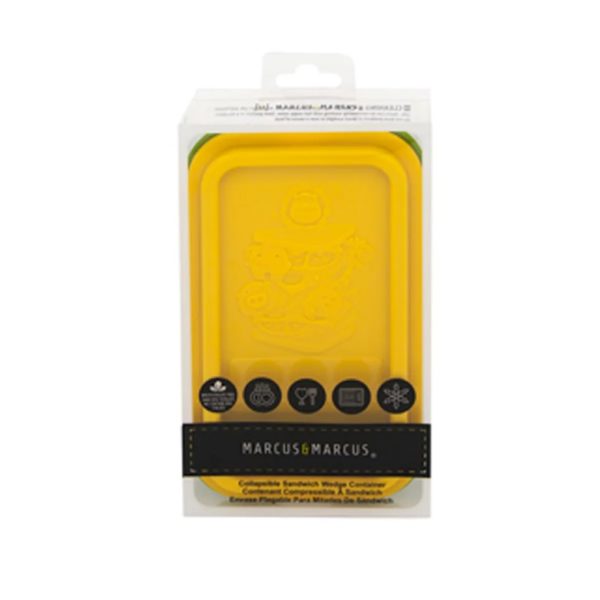 Porta Sanduíche Em Silicone  Marcus & Marcus - Verde/Amarelo