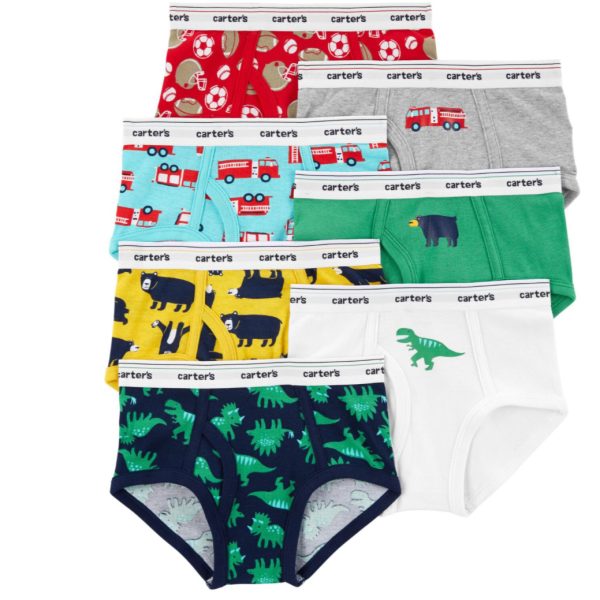 Kit com 7 cuecas Carter's