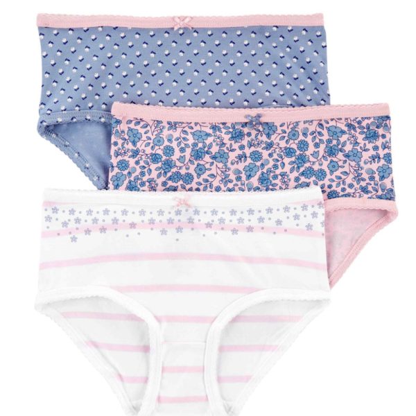 Kit com 3 calcinhas Carter's