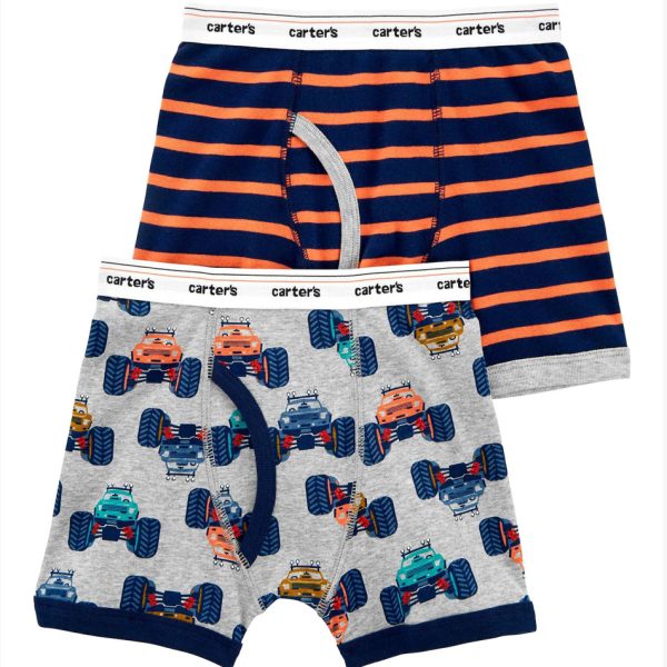 Kit com 2 cuecas boxer Carter's